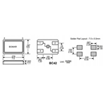 Bomar高性能晶振,BC42EFD120-10.000000,6G通信設備晶振